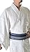 Japanese Yukata Kimono Robe Obi Belt Mens Blue Japan Anime Hitotoki Mt.Fuji