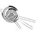 Set of 3 Fine Mesh Strainer Set of Stainless Steel, Flour Sifter Sieve and Tea Colander - Crafted for Straining Pasta&Quinoa - Thetis Homes