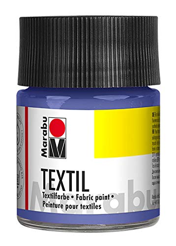 Marabu Textil Jar, Fabric Paint, Lilac, 5 x 5 x 7.7 cm