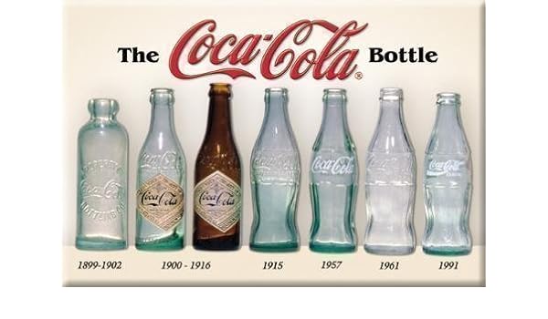 Coca Cola en botellas de la historia de acero imán para nevera (de ...