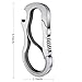 Idakekiy Dual Carabiner Keychain Mutil Tool with Key Chain Bottle Opener for Keys