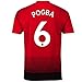 Pogba #6 Manchester United Home Men's 2018/2019 Socce Jersey Color Red Size S