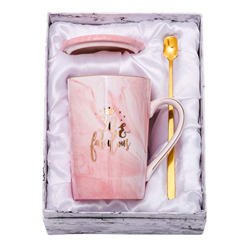 Shinnywis 30 And Fabulous Mug 30th Birthday Gifts For Women 30th Anniversary Gift Idea For Women Her Wife Mom Grandma Sister Bff Friend 14oz Birthday Mug Pricepulse