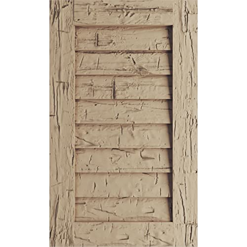 Ekena Millwork GVURVE24X39DHHPR Timberthane Hand Hewn Vertical Faux Wood Non-Fu…