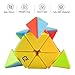 D-FantiX Pyramid Stickerless Speed Cube 3x3, Triangle Cube Puzzle