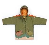 Kidorable Dinosaur Raincoat, Green, 4 Toddler