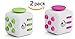 Fidget Cubes, Cubier (2-Pack) Anti-Anxiety Stress Relief Attention and Relaxing Dice Toy for Children and Adults (Pink/Green)