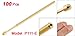 uxcell 100 Pcs Spring Load Spear Tip Test Probes Pins 1.3mm Diameter