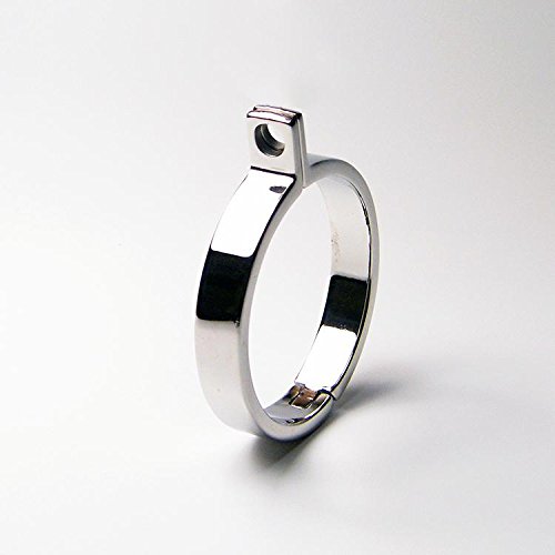 " Attica Hell 2" - Xtra Short - Heavy Duty : Stainless Steel Chastity Device / Removable Hollow Urethral Penis Plug . Welded By Manhood AcademyTM . Made in USA (Not Imported) (Ring ONLY 43mm 1.75")