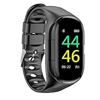 Dserw 2-in-1 Smart Bracelet with Bluetooth Earphone,Waterproof IP67 Heart Rate Calorie Monitor, with Magnetic Suction Charging Base Smart Bracelet Watch for Android 4.4 iOS 8.0 and Above