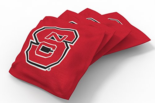 Wild Sports NCAA North Carolina State Wolfpack Red Authentic Cornhole Bean Bag Set (4 Pack)
