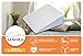 Lenora Bed Wedge Pillow with 1.5 Inch Memory Foam Top, (24 x 28 x 12 Inches), Removable and Washable Cover, Perfect for Sleeping or Reading, Leg Elevation, Back Support, 12 Inch Wedge