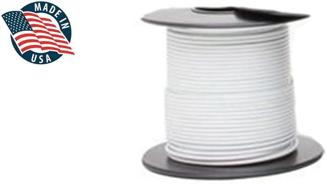 M22759/16-16 Mil-Spec Tefzel Hi-Temp stranded wire 16AWG Gauge (50FT, WHITE)