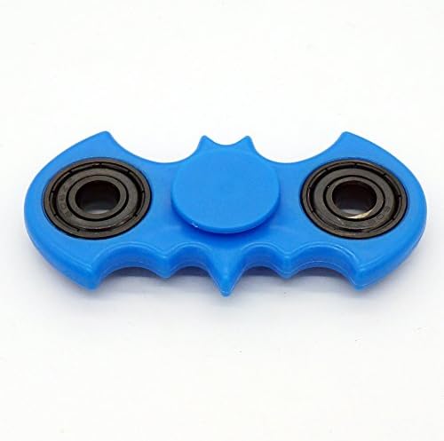 USA BLUE BATMAN STYLE HAND FIDGET SPINNER FIGET CUBE DESK TOY PLASTIC~ 4 COLORS