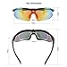 Sireck Sports Sunglasses + 5 Lenses - Polarized - Adult Unisex - UV Protection - Golf, Hiking, Fishing, Cycling - Black - Gray