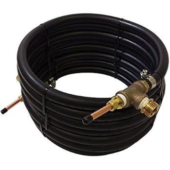 NY Brew Supply Deluxe Counterflow Wort Chiller with Copper Tubing, 3/8