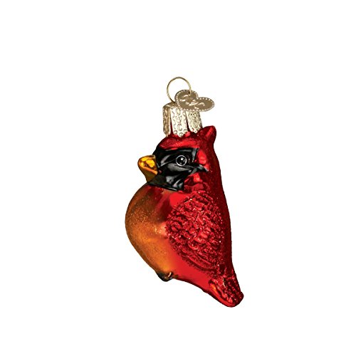 Old World Christmas Ornaments: Mini Cardinal Glass Blown Ornaments for Christmas Tree