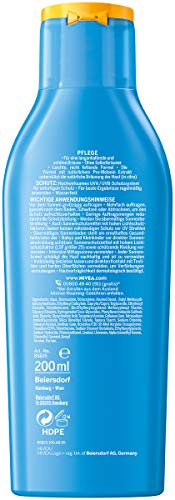 NIVEA SUN Schutz & Bräune Sonnencreme LSF 30 (200 ml), Sonnenmilch mit Pro-Melanin-Extrakt für eine ebenmäßige Bräune… – Bild 3