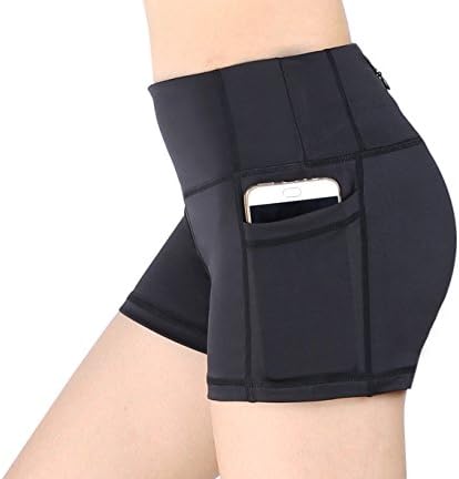 Women's Active Fitness Yoga Running Exercise Workout Shorts Side Pocket