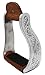 Challenger Tack Horse Saddle Engraved Aluminum Western Riding Stirrups Leather Tread 51155thumb 1