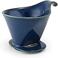 Bee House(R) Pour Over Ceramic Coffee Dripper (filter size #2 or #4) Crafted in Japan - Jeans Blue