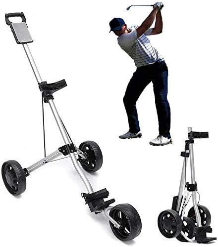 Golf Push Cart Swivel Foldable 4 Wheels Pull Cart Golf Trolley with Adjustable Handle Angle, Scorecard, Drink Holder, Foot Brake, Lightweight Golf Carts, Easy to Open/Close Golf Push Cart Swivel Foldable 4 Wheels Pull Cart Golf Trolley with Adjustable Handle Angle, Scorecard, Drink Holder, Foot Brake, Lightweight Golf Carts, Easy to Open/Close