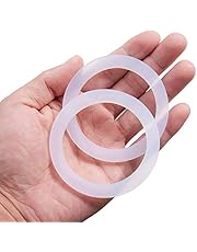 Litorange 8 PCS Replacement Spare Food Grade Silicone (Better Than Rubber) Gasket Seal Ring For Aluminium Stovetop Coffee Maker Pots Bialetti Moka Express Dama 6 Cups