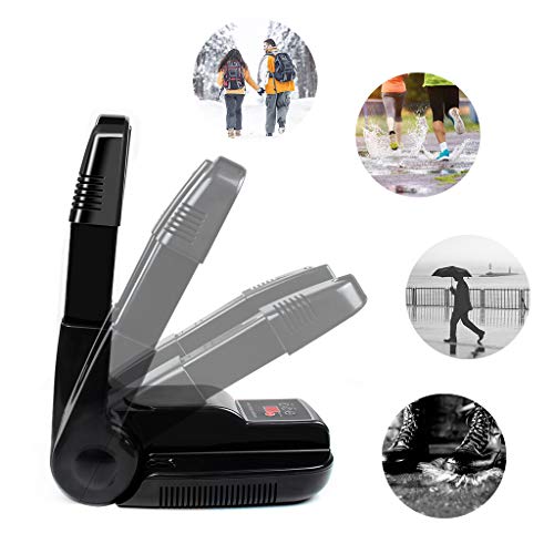 ewinever Electric Shoe Dryer Warmer,Portable Foldable Scalable Sterilizable Heater with Intelligent Timer for Shoes Boots Gloves Helmet Socks