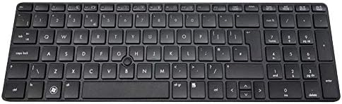shiYsRL UK Layout Laptop Keyboard with Point Stick for HP Probook 6560B/6565B/6570B Elitebook 8560P/8570P