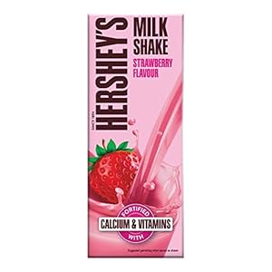 Hershey’s Milkshake Straberry, 180ml – Pack of 6, x 180 ml
