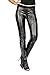 Suko Ponte Leggings for Women with Sexy Faux Leather 17170 Black 2