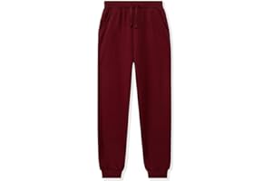 DOTDOG Kids Unisex Soft Brushed Fleece Pull-on Jogger Sweatpants Basic Casual Pants for Boys or Girls (3-12 Years)