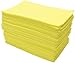 Eurow 300 GSM Microfiber Cleaning Cloths, Soft, Streak-Free, Lint-Free, Ultra Absorbent, Reusable Towels for Auto Detailing, Home Cleaning, Kitchen, Glass, Electronics, 12x16in, 36-Pack, Yellow
