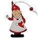 Bstaofy 8PCS 4-Inch Wooden Christmas Santa and Elf Tree Hanging Ornaments Xmas Holiday Party Decoration Gifts