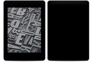 DECALGIRL Solid State Black Amazon Kindle Paperwhite 2018 Full Vinyl Decal - No Goo Wrap, Easy to Apply Durable Pro