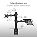 2-in-1 FLEXIMOUNTS D1DL Full Motion Dual Arm Desk Monitor Laptop Mount Stand Fits 10