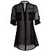 Fancyqube(TM) Women's Chiffon Button Down Tunic Shirt
