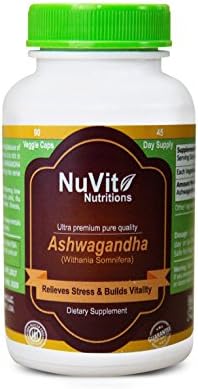 Ashwangandha premium quality 90 vegan capsules for Relieving stress and Building vitality- Vegan