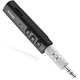 Bluetooth Receiver,Oliomp Bluetooth Car Aux Adapter Receiver with TF Card Slot,Portable Hands-Free 3.5mm Headphone Jack Bluetooth Adapter for Home Audio Music Car Stereo System (Black)