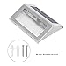 signstek Upgraded Version 6 Pack 3 LED Solar Light - Outdoor Stainless Steel Solar Powered Wireless Step Light for Staircase,Stairways, Path, Landscape,Garden, Floor,Wall Patio, etc