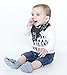 Baby Bandana Bib Set of 4, Super Absorbent Organic Drool & Teething Bibs for Boys & Girls by Matimati (Mint and Gray)