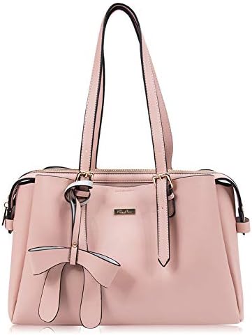 RenDian 13.3 inch Laptop Tote Bag, Womens Elegant Leather Business Briefcase Lightweight Large Capacity Shoulder Bag, with Dustproof Cover Free