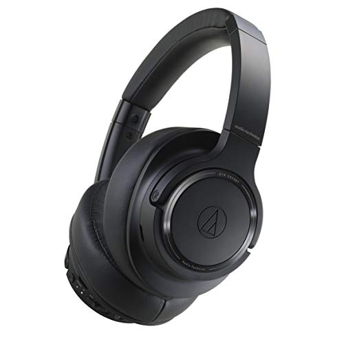 Audio-Technica ATH-SR50BT Bluetooth Wireless Over-Ear Headphones, Black (Best Audio Technica Over Ear Headphones)