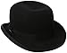 Scala Classico Men's Wool Felt Bowler Hat, Black, Large