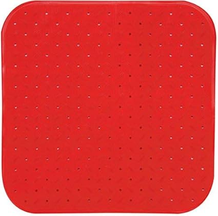 Msv Premium Douchemat Badmat Badmat Badmat Antibacterieel Antislip Met Zuignappen Rood Ruikt Naar Rozen Ca 54 X 54 Cm Wasbaar Op 60 Graden Amazon Nl