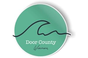 Squiddy Door County Wisconsin Wave - Vinyl Sticker Decal for Phone, Laptop, Water Bottle (2.5" high)