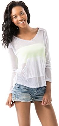 VIVILISH WOMEN LONG SLEEVE SPORTY MESH HOODIE - DESIGNED IN LOS ANGELES