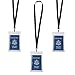 Neck Lanyards (3 Pack) with Large Passport Holder (6 x 4 inch) - Passports, ID Bagdes, Plane Tickets, Driver's License, Credit Card, Cash, etc. - for Travel use