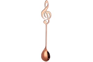 Stainless Steel Musical Notes Guitar Spoon Creative Milk Coffee Spoon Stirring Mug Music Bar Ice Creative Gift Convenient Han