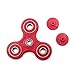 Cppslee Hands Fidget Spinner Toy Stress Reducer- Perfect For ADD, ADHD, Anxiety, and Autism Adult Children (red+ sliver)